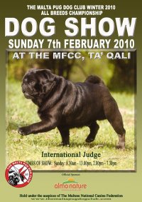 Affiche de l'exposition canine de Malte